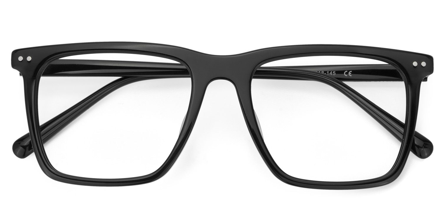 Frantz Thin Black Square Glasses For Men | ZEELOOL Canada2