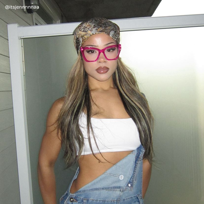 Mackey Butterfly Pink Glasses