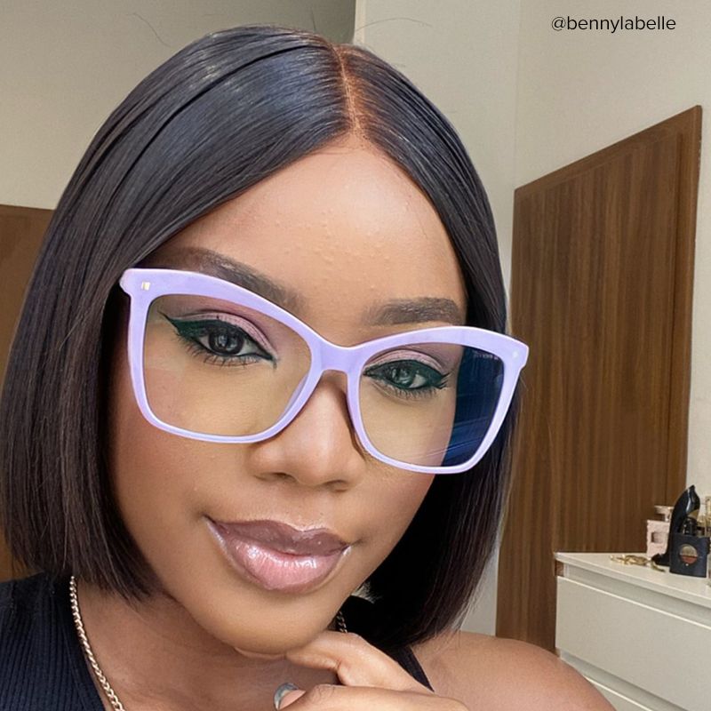 Isaebella Butterfly Light Purple Frame Glasses | ZEELOOL Canada4