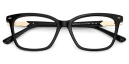 Theo Black Rectangle Glasses2