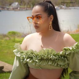 Qatar Square Orange Glasses9