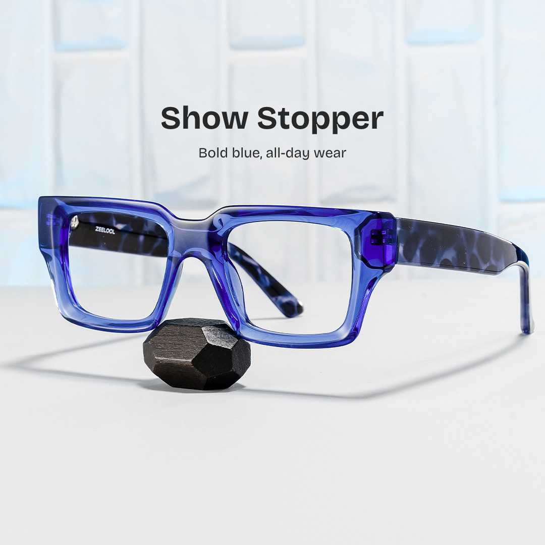 Orson indigo glasses with Rectangle Frame Online | ZEELOOL0
