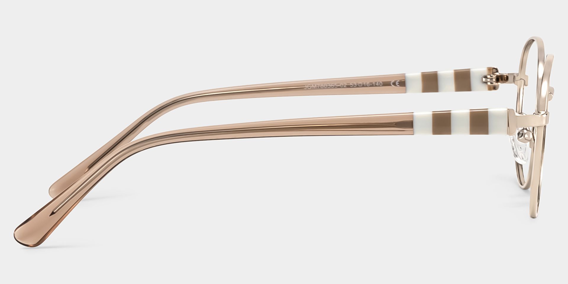 Willa Oval Light gold Frame Eyeglasses for Woman| ZEELOOL Canada4