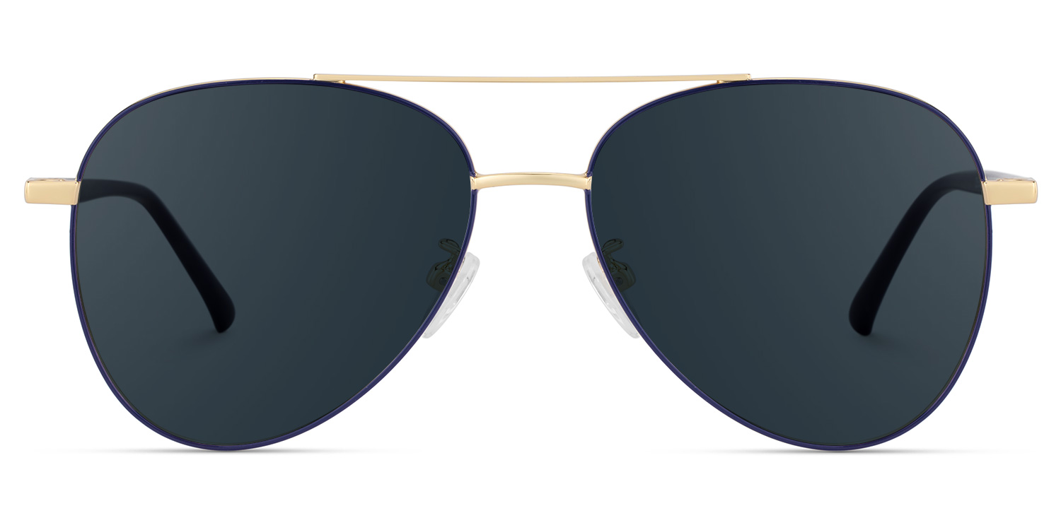 Paige Aviator Blue-Gold Sunglasses0