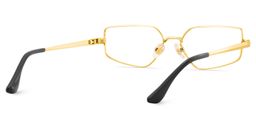 Lyle Rectangle Gold Glasses4
