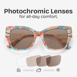 Kieran Floral Rectangle Glasses9