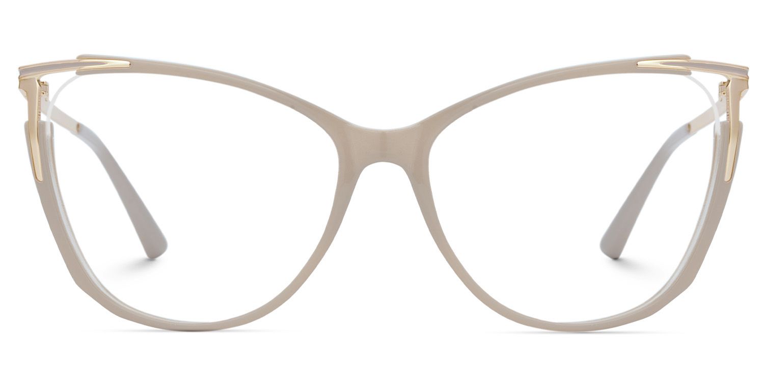 Yomary Cateye Khaki EyeGlasses | ZEELOOL Canada1