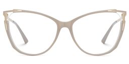 Yomary Cateye Khaki Glasses1