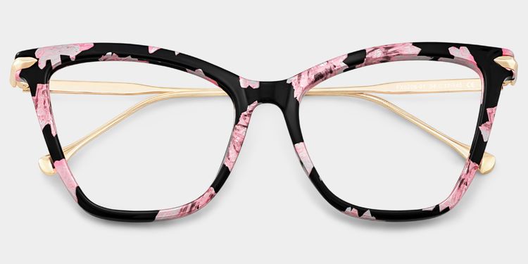 Hilary Butterfly Pink Floral Glasses