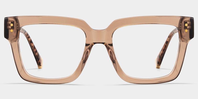 Caius Square Beige Glasses