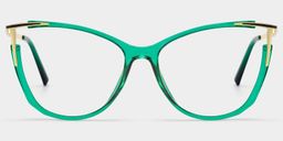 Yomary Cateye Green Glasses0
