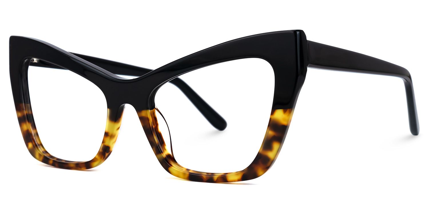 Driscoll Cateye Yellow-Tortoise Glasses | ZEELOOL Canada1