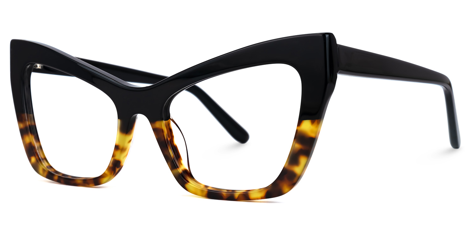 Driscoll Cateye Yellow-Tortoise Glasses | ZEELOOL Canada1