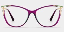 Yomary Cateye Purple Glasses0