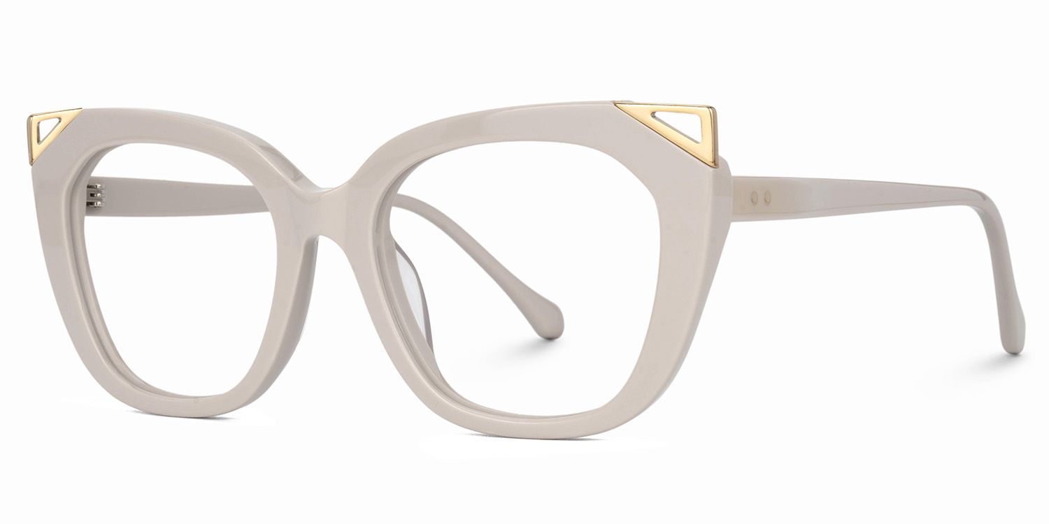 Hellena Cateye Matte Gray Glasses for Ladies | ZEELOOL Canada1