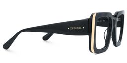 Jesse Black Rectangle Glasses2