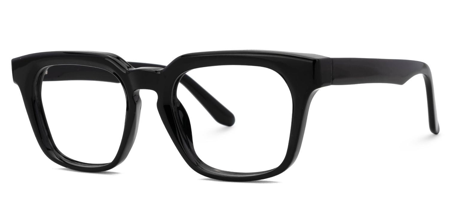 Black TR90 Square Eyeglasses- Blevins1
