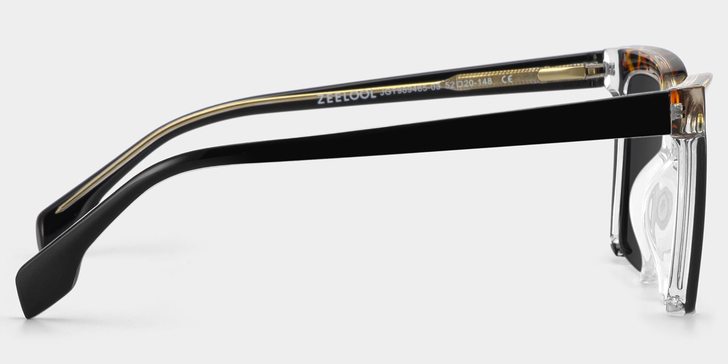 Misty Square Black Sunglasses | ZEELOOL Canada3