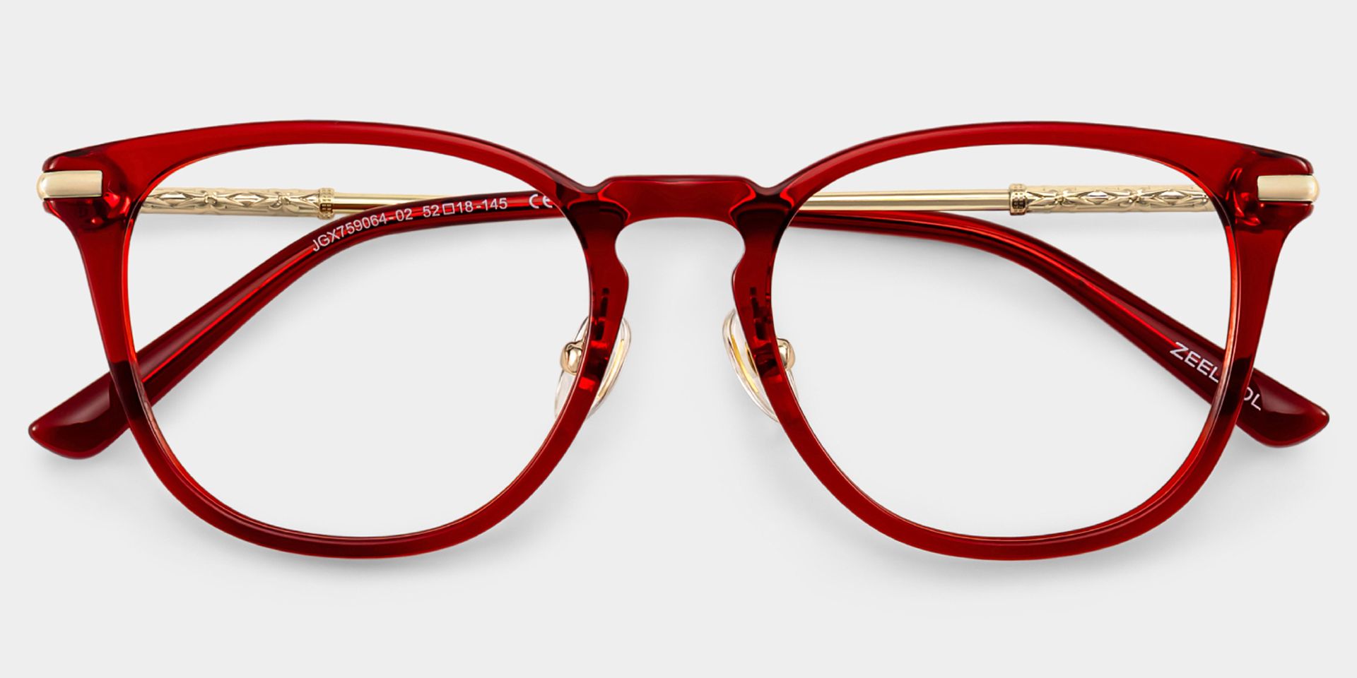 Laura Red Frame Glasses with Square Frame Online | ZEELOOL2