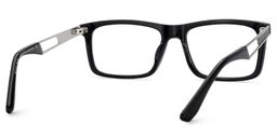 Osvaldo Rectangle Black Glasses5