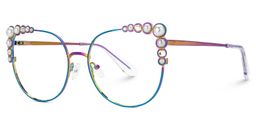Wallice Cateye Iridescent Glasses1