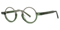 Lumy Round Green Glasses1