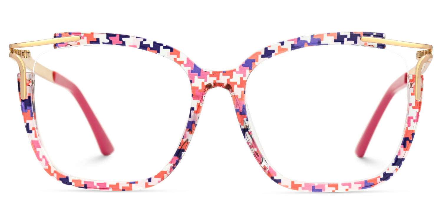 Sidibe Square Pink Glasses0