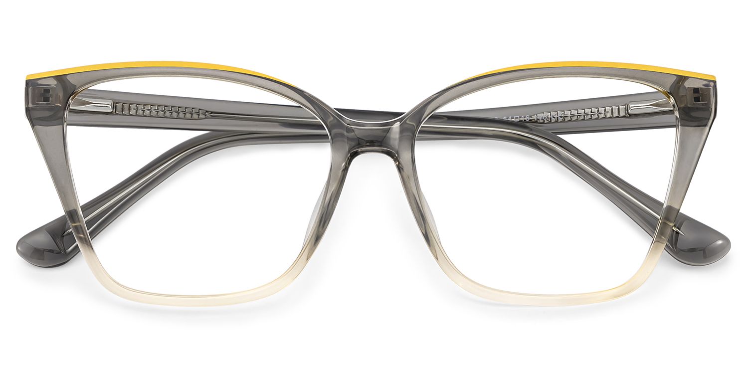 Sienna Grey Butterfly Prescription Glasses | ZEELOOL Canada2