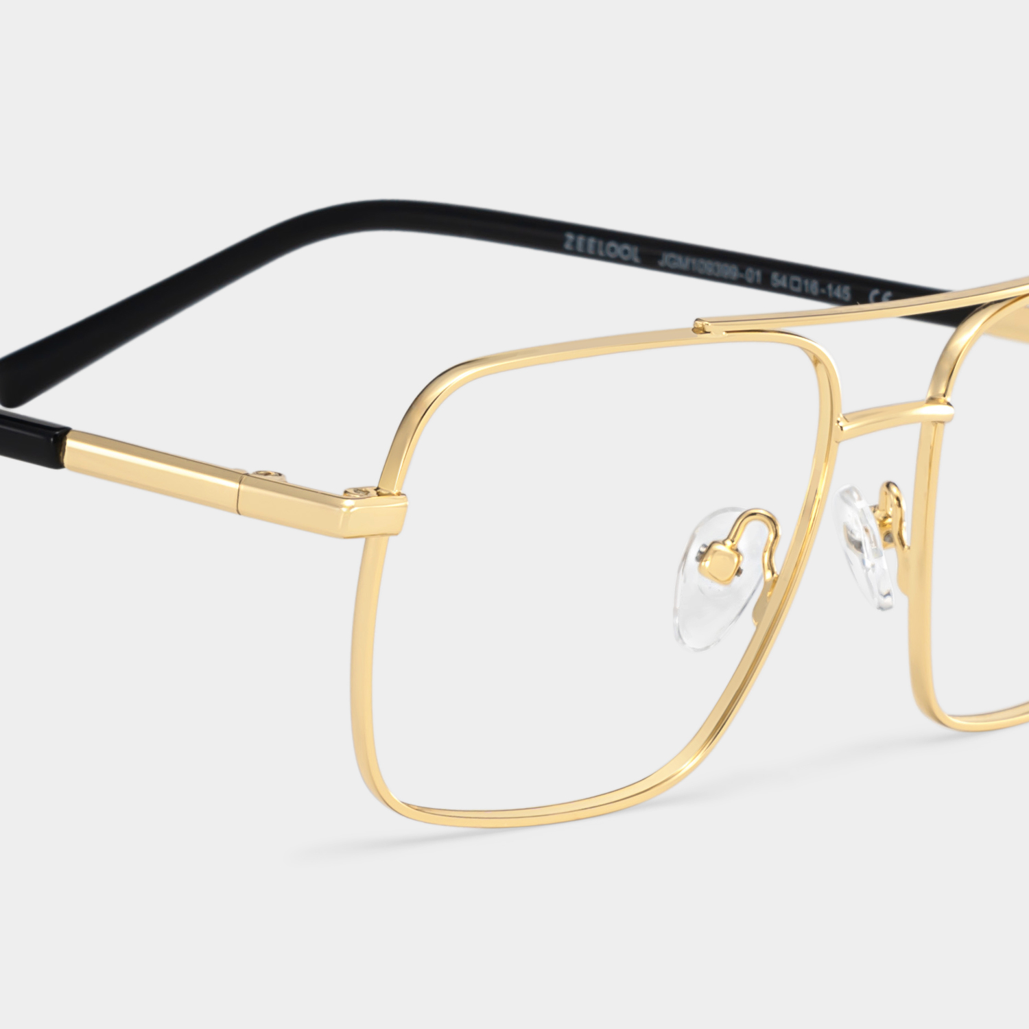 Iris Gold Frame Glasses with Aviator Frame Online | ZEELOOL Canada6