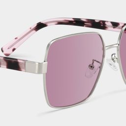 Sahara Square Purple Polarized Sunglasses4