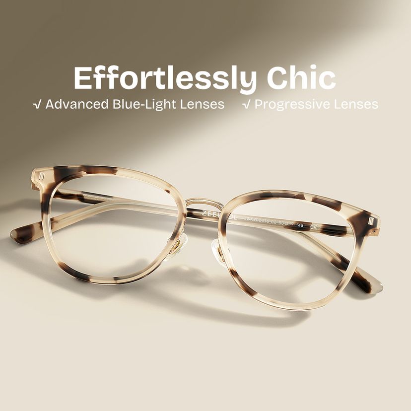 Caden Round Tortoise Glasses