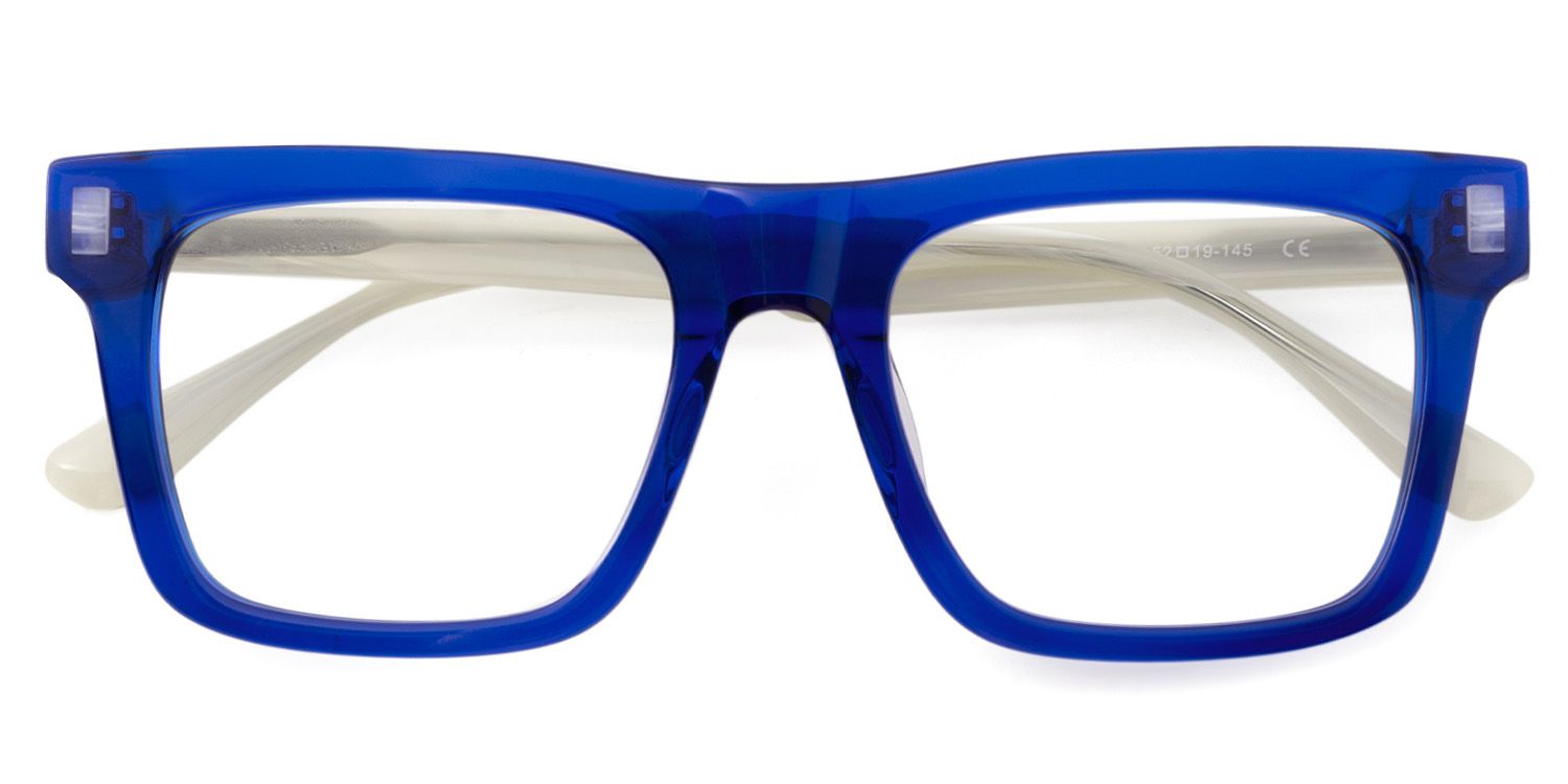 Square Blue Glasses For Men | ZEELOOL Canada3