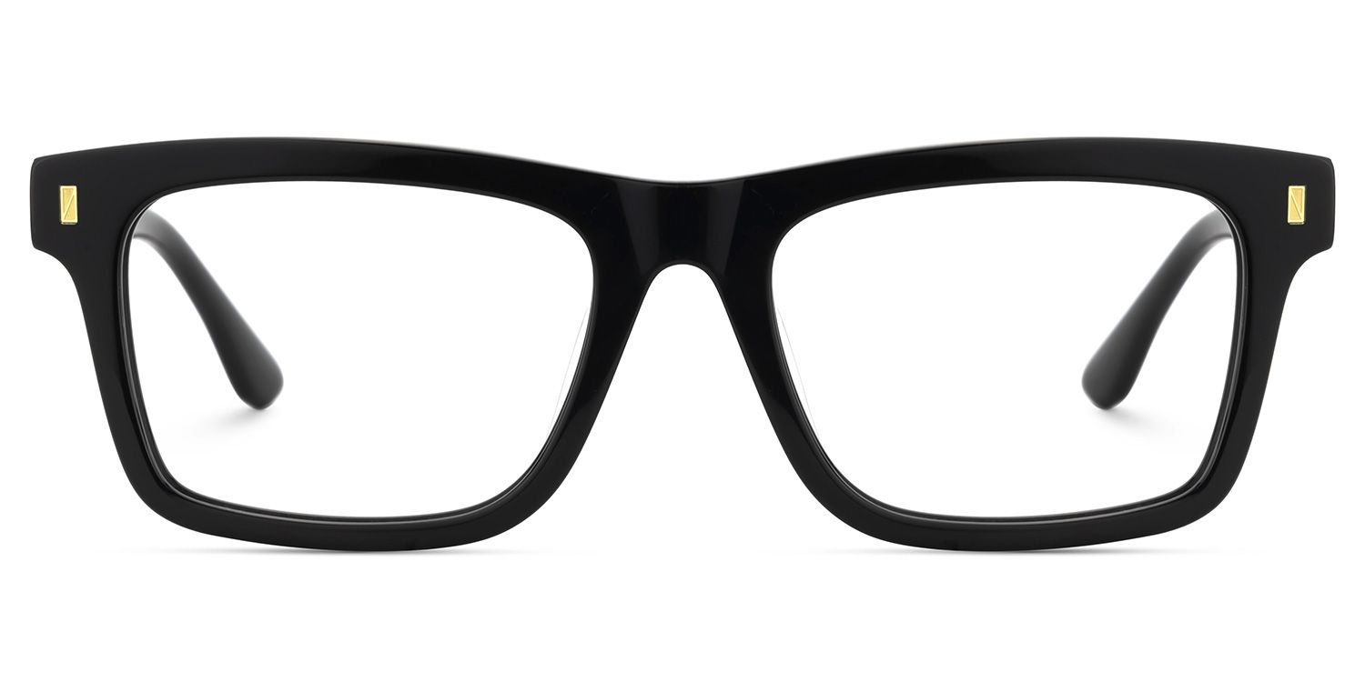 Men's Black Eyeglasses With Rectangle Shape1