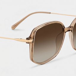 Payton Geometric Beige Glasses4