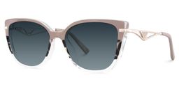 Margret Cateye Tortoise Khaki Sunglasses2