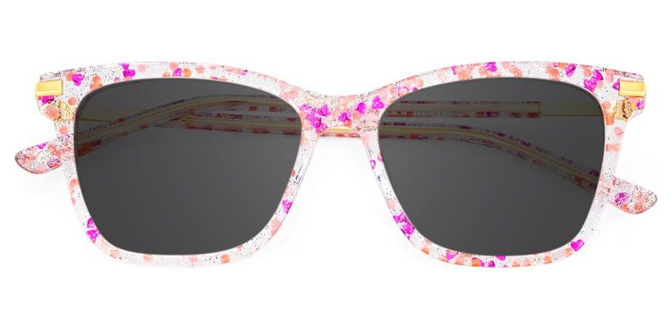 Eliot Rectangle Pink Glasses