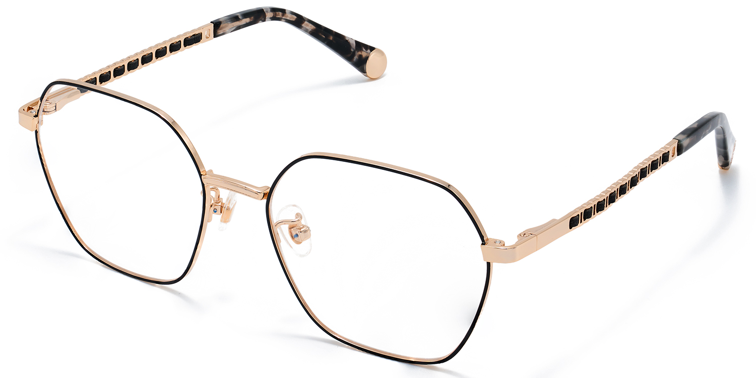 Dunbar Geometric Black Glasses3