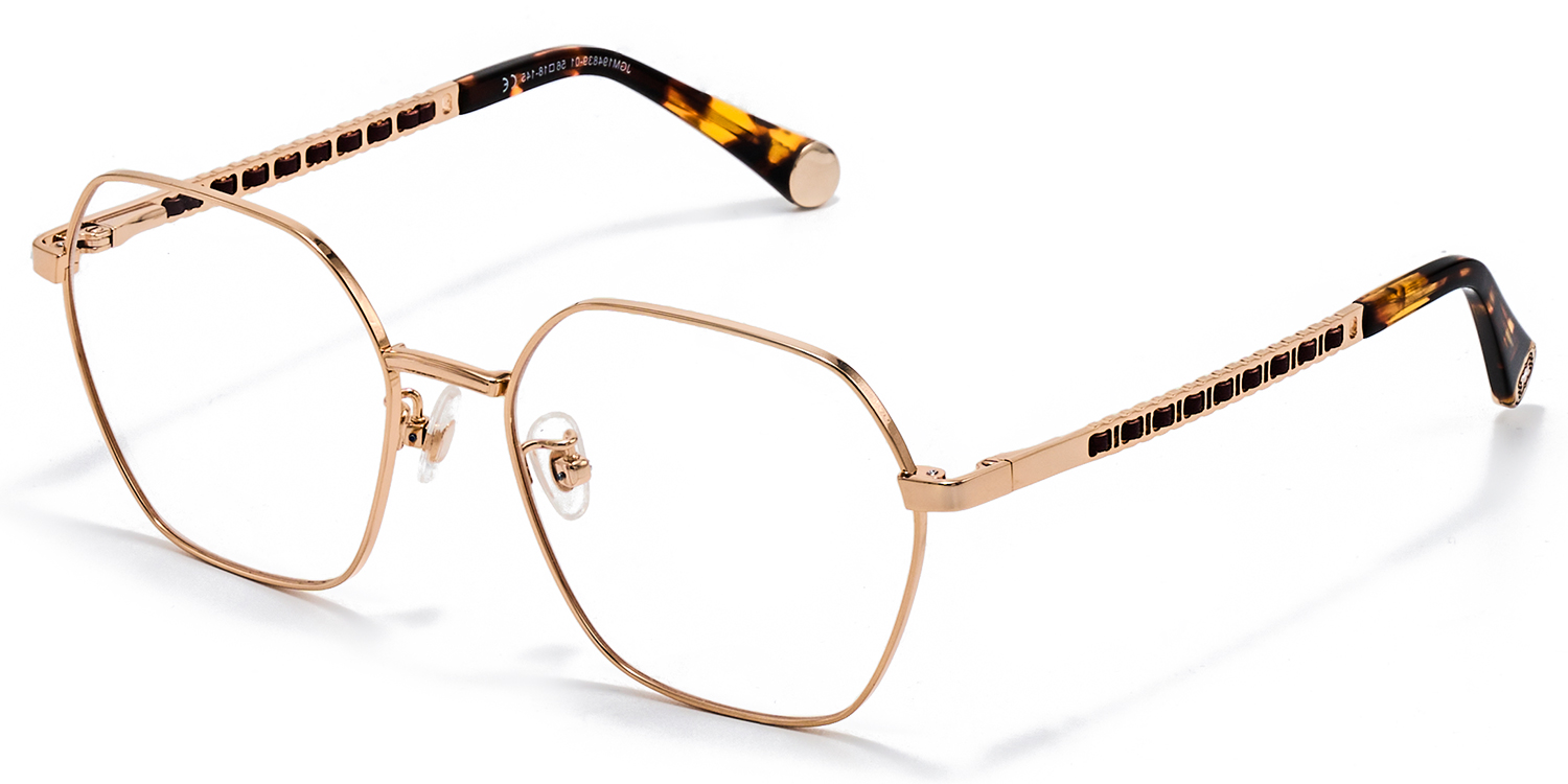 Hexagon Glasses On Round Face2