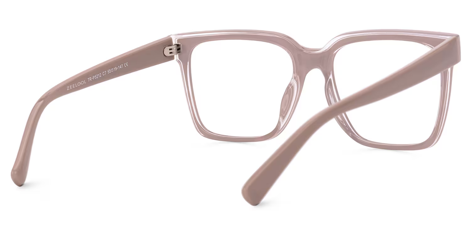 Square Renea Pink Glasses deals -Zeelool Glasses3