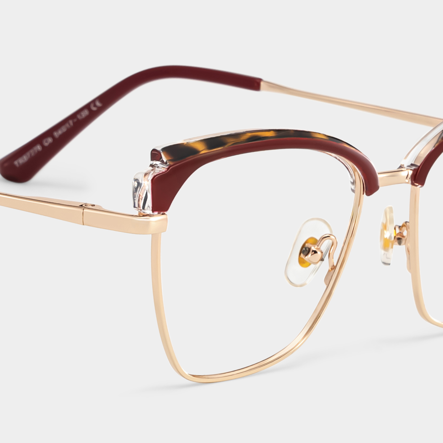 Phoebe Browline Red Frame Eyeglasses for Woman| ZEELOOL Canada5