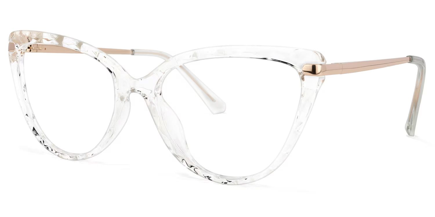 Lucas Cat Eye Glasses with Clear Frames | ZEELOOL Canada1