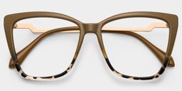 Awilda Cateye Brown Glasses1