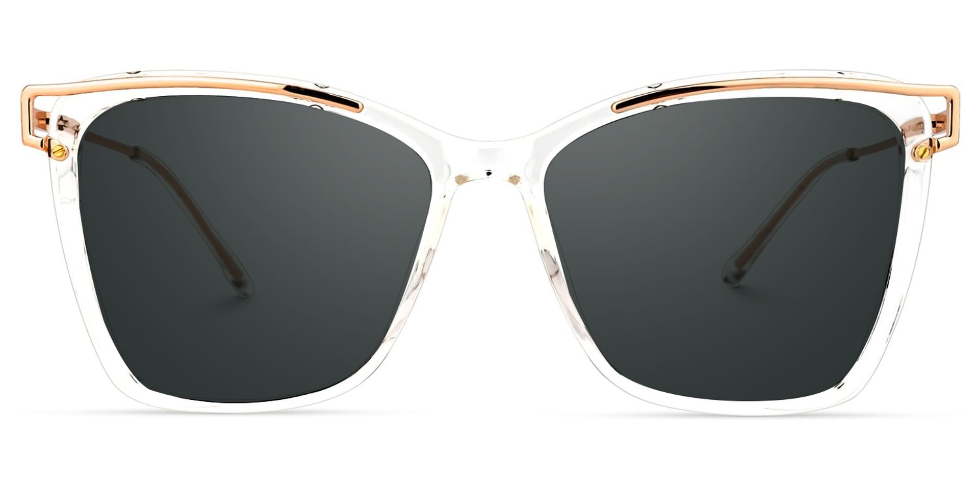 Krystle Square Clear Frame Sunglasses | ZEELOOL Canada0