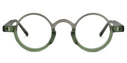 Lumy Round Green Glasses0