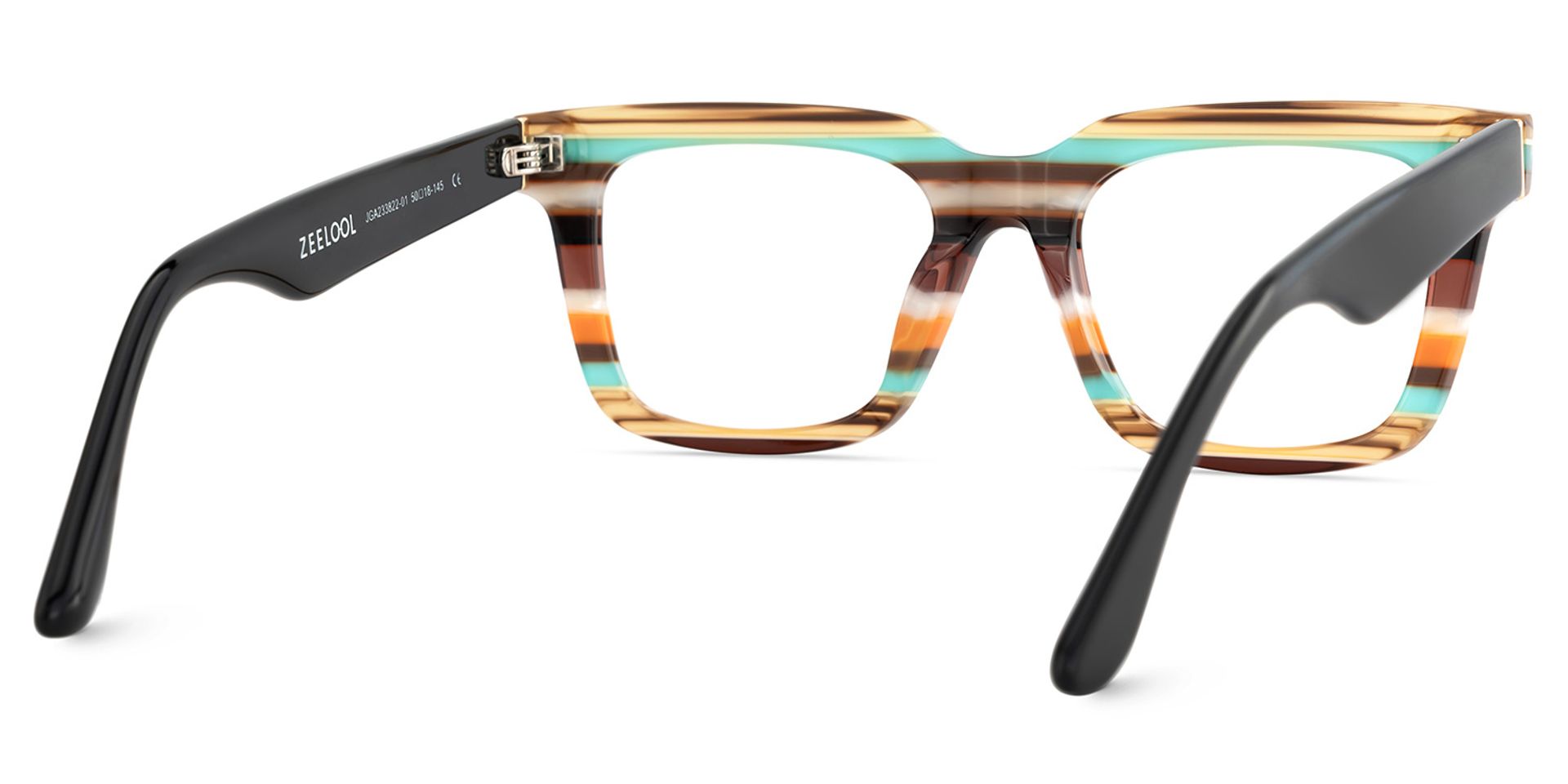 Lauffer Acetate Multicolor Frame Glasses with Square Shape | ZEELOOL Canada5