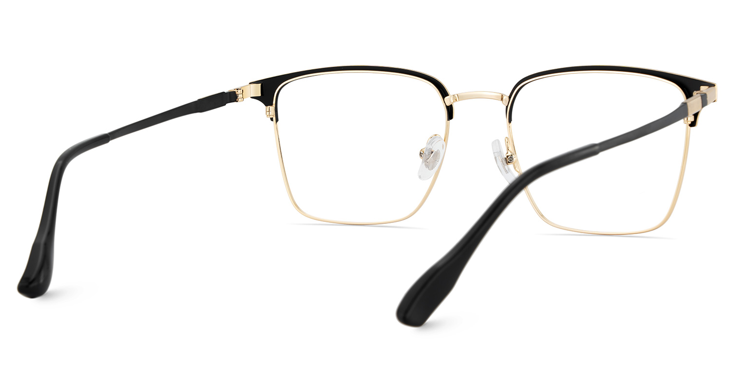 Dawson Black Rectangle Prescription Glasses | ZEELOOL Canada5