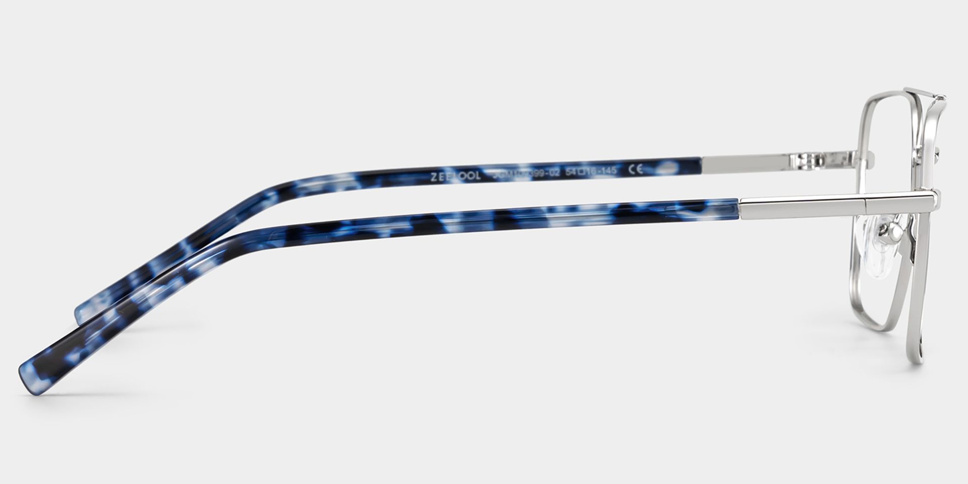 Iris Silver Frame Glasses with Aviator Frame Online | ZEELOOL Canada5