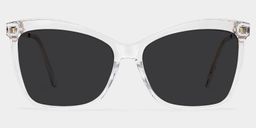 Isaebella Butterfly Clear Sunglasses0