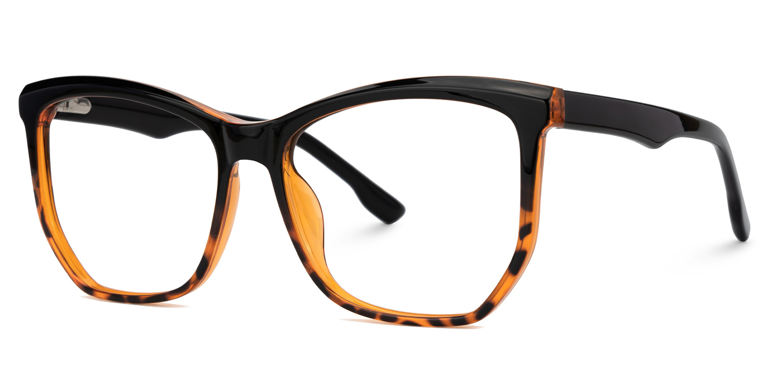 Geometric Libby Two-Tone Glasses deals -Zeelool Glasses1