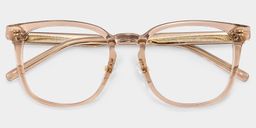 Hailey Square Beige Glasses2